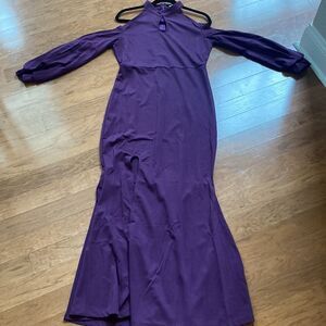 Metamorphosis Girl Purple Cut Out Midi Dress‎ 2XL Nwt